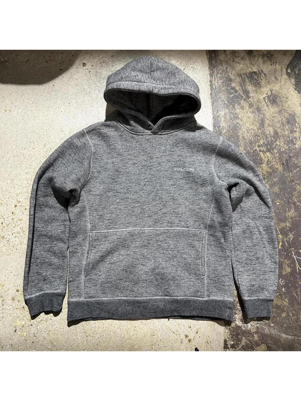 Vintage Y2K grey Volcom slim fit hoodie - Picture 2 of 7